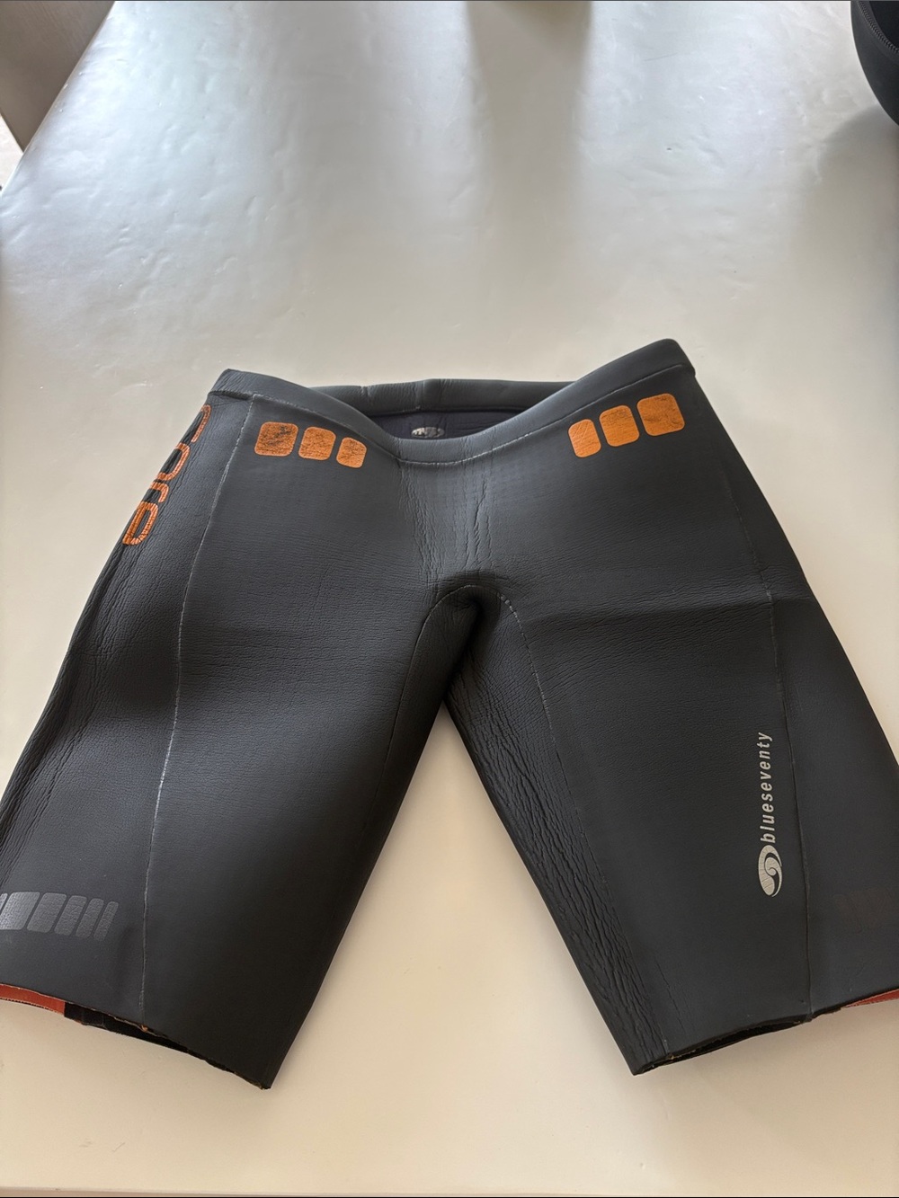 Seventy Black Neoprene Swimwear with Subtle White Logo